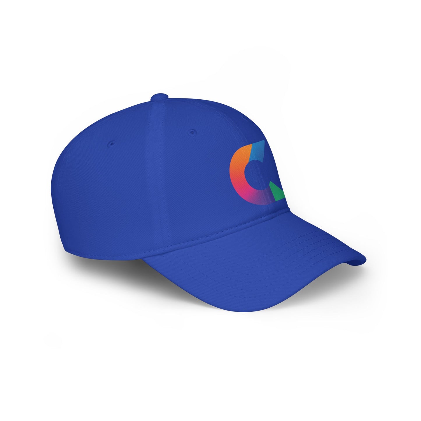 Vibrant Low Profile Baseball Cap with Colorful Logo, Casual Hat, Summer Accessory, Gift for Him/Her, Fashionable Sportswear