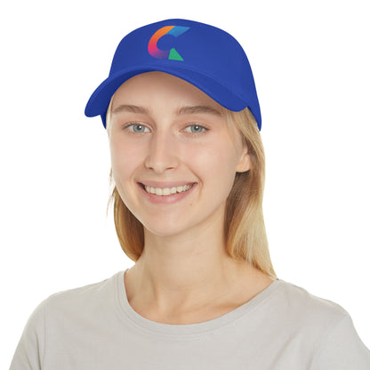 Vibrant Low Profile Baseball Cap with Colorful Logo, Casual Hat, Summer Accessory, Gift for Him/Her, Fashionable Sportswear