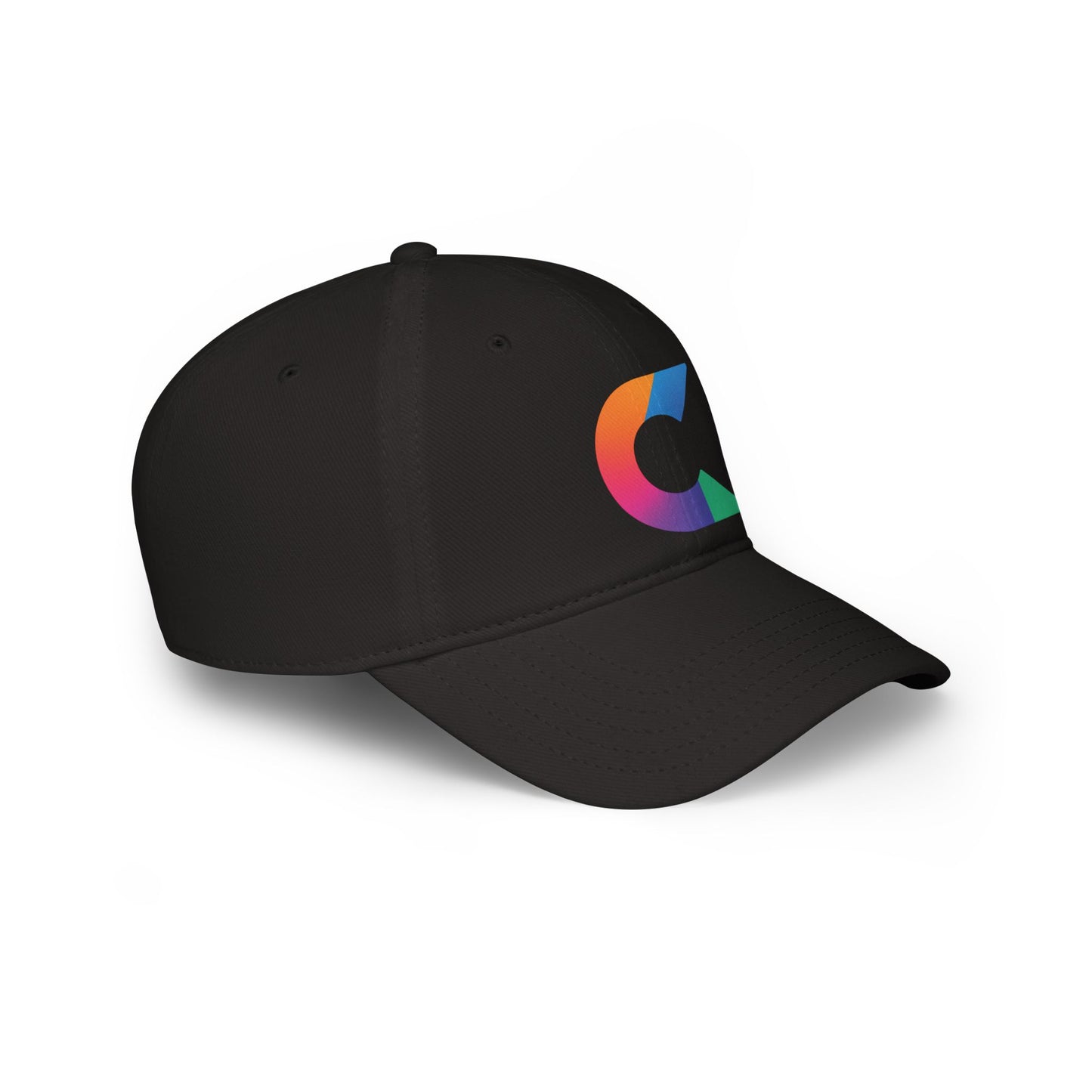 Vibrant Low Profile Baseball Cap with Colorful Logo, Casual Hat, Summer Accessory, Gift for Him/Her, Fashionable Sportswear